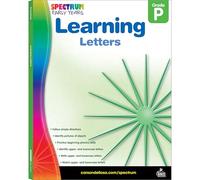 Spectrum Learning Letters Preschool Workbooks, PreK Phonics Practice, Alphabet Tracing, Writing, and Matching Letters, Scissor Skills Activities, Classroom or Homeschool Curriculum (Early Years)