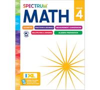 Spectrum Carson Dellosa Education Spectrum Math Workbook, Grade 4 (Tascabile)