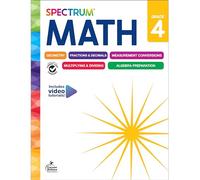 Spectrum Carson Dellosa Education Spectrum Math Workbook, Grade 4 (Tascabile)