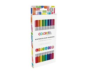 Spectrum Noir Colorista - Pennarello ad acquerello, confezione da 8, Vibrant Essentials