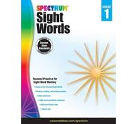 Spectrum Spectrum Sight Words, Grade 1 (Tascabile)