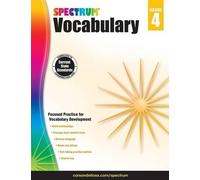 Spectrum Spectrum Vocabulary, Grade 4 (Tascabile)