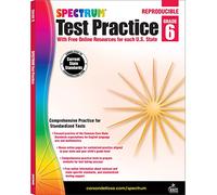 Spectrum Carson Dellosa Education Spectrum Test Practice, Grade 6 (Tascabile)