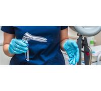 Speculum Ginecologico monouso con Vite Laterale Sterile, Speculum Vaginale Dilatatore Vaginale 100 pz - Misura S