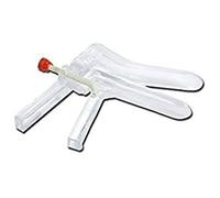 SPECULUM VAGINALE MONOUSO STERILE MODELLO A VITE LATERALE - MISURA MEDIA - SCATOLA DA 120 PEZZI