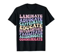 Sped Caffeinate Advocate Laminato Educare Insegnante Maglietta