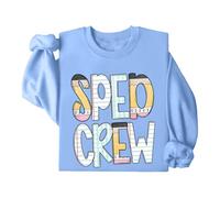SPED Crew - Felpa divertente per il ritorno a scuola, educazione speciale, maglietta unisex, blu cielo, 3XL