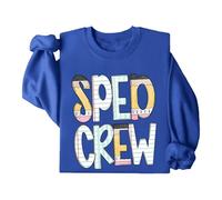 SPED Crew - Felpa divertente per il ritorno a scuola, educazione speciale, maglietta unisex, Klein Blue., M