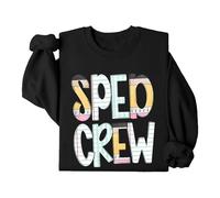 SPED Crew - Felpa divertente per il ritorno a scuola, educazione speciale, maglietta unisex, Nero , XXL