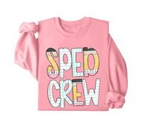 SPED Crew - Felpa divertente per il ritorno a scuola, educazione speciale, maglietta unisex, rosa, S