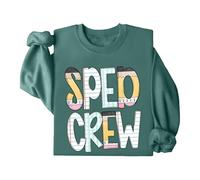 SPED Crew - Felpa divertente per il ritorno a scuola, educazione speciale, maglietta unisex, Verde, M