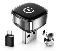 Spedal 2026 Ultra Mini Adattatore CarPlay Wireless Android Auto, WLAN 6 & Bluetooth 5.4, Connessione automatica in 3 a 5s, USB-C/A, compatibile con iOS 10+/Android 10+, stabile e fluido, nero argento