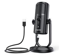 Spedal Microfono Per Streaming USB Per PC e Mac, Microfono Karaoke La Registrazione Di Videogiochi, 4 Podcast, Filtro Pop, Uscita Cuffie, Monitor/Gain, Pulsanti Mute