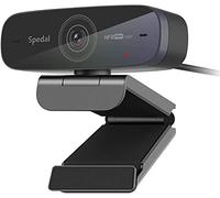 Spedal Webcam 1080p 60fps, 2 Microfoni, Autofocus Live Streaming Camera con Microfono, Webcam USB per OBS XSplit Facebook Skype Youtube, Compatibile per Mac OS Windows 10/8/7