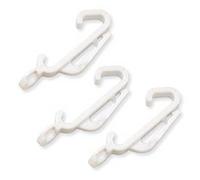 Spedendo - Ganci scorrevoli per Tenda a Binario, Confezione da 10, Colore: Bianco