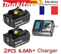 Spedita dalla Francia, nuova batteria Makita 6Ah 18V BL1830B BL1840 BL1860 BL1815 BL1850B BL1850, batteria al litio di ricambio.