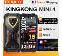 [Spedizione dalla Francia] Cubot KingKong Mini 4 Smartphone Robusto Android 15, Schermo 4.7 Pollici, 4700mAh, 16(6+10)6GB+128GB, NFC, Luce da Campeggio