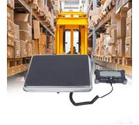 Spedizione digitale e bilancia postale da 440 libbre con piattaforma in acciaio inossidabile resistente Bilancia da pavimento industriale 2 batterie AAA incluse