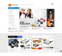 Spedizione drop shipping Sunglass Store per fare soldi / hosting gratuito Web...
