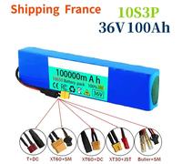 Spedizione Francia 36V 100ah 18650 Batteria al litio 10s3p 100000mAh 1000w 42V Scooter elettrico Batteria di alimentazione con batteria