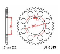 Spedizione Gratuita Corona Jt Sprockets Acciaio Standard 819-Passo 520 Per Moto