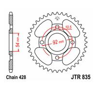 Spedizione Gratuita Corona JT Sprockets Acciaio Standard 835-Passo 428 Per Moto