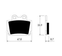 Spedizione Gratuita Gioco Di Pastiglie Freno YAMAHA FZR V Parts Per Moto Ricambi
