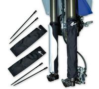 Spedizione Gratuita Protezione Forcella UFO NERO 370MM AC02107-K Per Moto