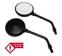 Spedizione Gratuita Specchio Manubrio HIGHSIDER Smart Mini-Nero Per Moto