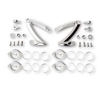 Spedizione Gratuita Supporto Faro Highsider Pro Z-Style Cromato 1 Pezzo Per Moto