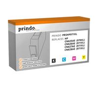 SPEDIZIONE IMMEDIATA - Toner ORIGINAL Prindo Multipack nero / ciano magenta giallo PRSHP971XL alternativa per HP CN625AE (970XL) + CN626AE (971XL) CN627AE CN628AE [PRSHP971XL]
