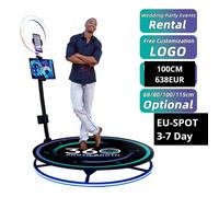 Spedizione veloce DHL Cabina fotografica video 360 con specchio magico LED compatibile con fotocamera reflex iPad Custodia automatica da 68 cm Consegna 48 ore 80cm