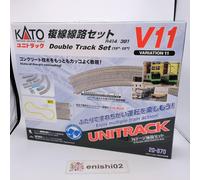 [Spedizione veloce] KATO N Gauge 20-870 V11 Double Track Track Set Unitack Ra...