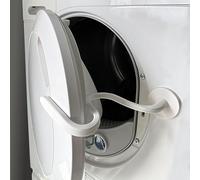 Spedtees Supporto magnetico flessibile per porta della rondella del carico anteriore, supporto magnetico flessibile per mantenere la porta dell'asciugatrice aperta per mantenerla asciutta (bianco,