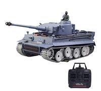 SpedUpX 1:16 Tiger tedesca I Carro pesante 3818 RC Modello militare con telecomando 2.4G, catene in metallo, effetto sonoro, fumo e colpo (versione professionale)