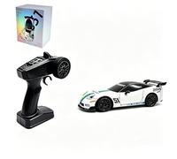 SpedUpX 1:43 4WD RC Drift Auto con giroscopio e ruote svitabili | Modello Drift dettagliato in scala 1:43 con 4WD, supporto giroscopico, pedali dei freni e ruote svitabili