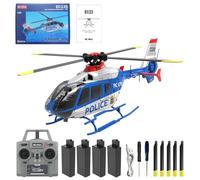 SpedUpX C123 EC135 RC elicottero per adulti, 1/36 2.4G 6CH singolo rotore giroscopico modello di aeromobili volanti con flip 3D, volo invertito, mantenimento dell'altitudine, un tasto decollo