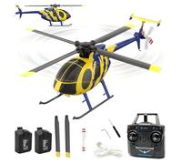 SpedUpX C184 RC elicottero a 4 canali Aileronlos, elicottero ritratto con barometro, flusso ottico, modalità 6G, start/atterraggio a una chiave (2 batterie)