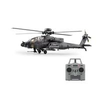 SpedUpX RC ERA C170 AH-64D Apache RC Elicottero RC 1/48 2,4 GHz 6CH Flybarless modello con Optical Flow TOF mantenimento dell'altezza motore brushless (grigio scuro/1 batteria)