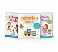 Speech Development Book Bundle for Toddlers Ages 0-4 | 3-Book Set for Early Language Learning | Imitation, First Words & Action Words | Speech Therapy ... Communication Skills & Vocabulary Building