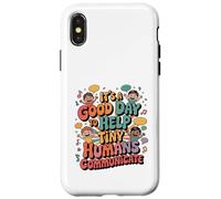 Speech Language Pathologist Pathology Speech Therapy SLP Custodia per iPhone X/XS