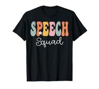Speech Squad Retro Groovy Donne Torna a Scuola Maglietta