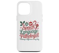 Speech Therapy Christmas Speech Therapist Custodia per iPhone 13 Pro Max