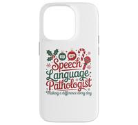 Speech Therapy Christmas Speech Therapist Custodia per iPhone 14 Pro