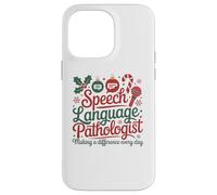 Speech Therapy Christmas Speech Therapist Custodia per iPhone 14 Pro Max