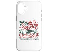 Speech Therapy Christmas Speech Therapist Custodia per iPhone 16 Plus