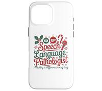 Speech Therapy Christmas Speech Therapist Custodia per iPhone 16 Pro Max