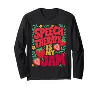 Speech Therapy is My Jam Boho Floral | SLP Speech Therapist Maglia a Manica