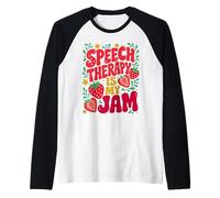 Speech Therapy is My Jam Boho Floral | SLP Speech Therapist Maglia con Maniche Raglan