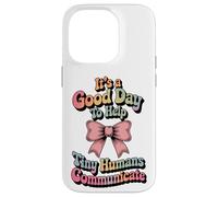 Speech Therapy SLP Help Tiny People Communicate Coquette Custodia per iPhone 14 Pro